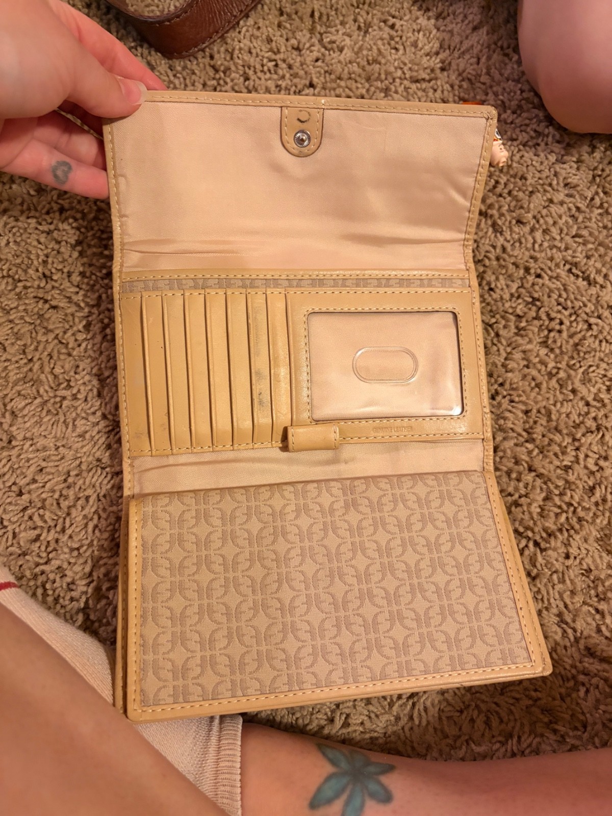 fossil multicolor wallet checkbook used