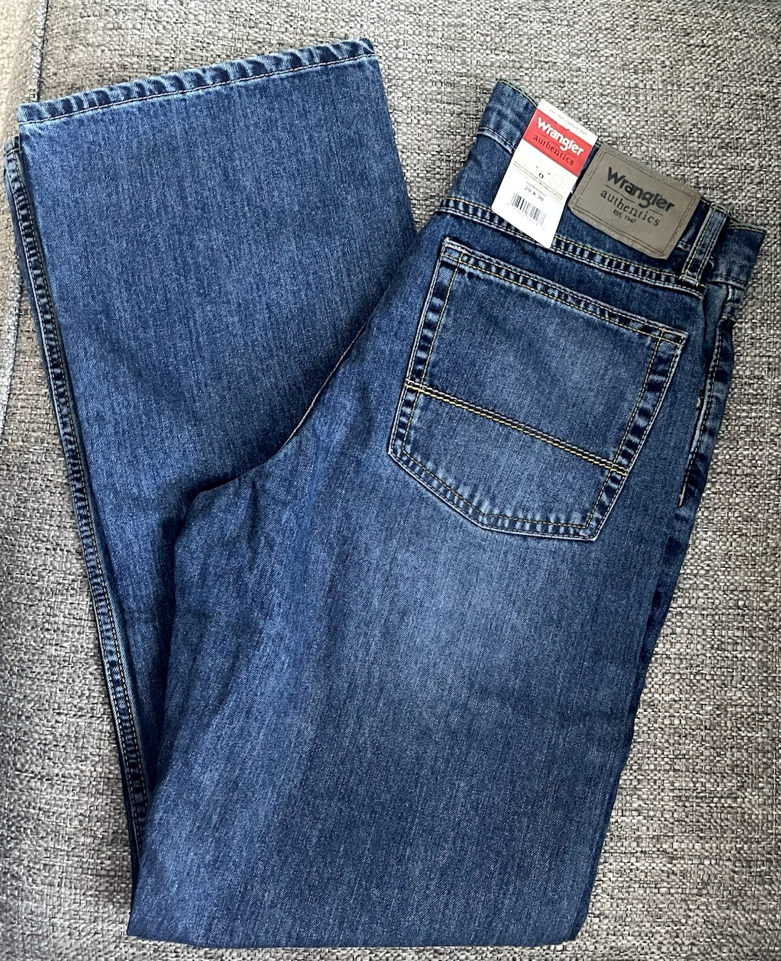 Wrangler Authentics Mens Jean Dark 29 x 30 NWT Straight Leg 5 Pocket NWT