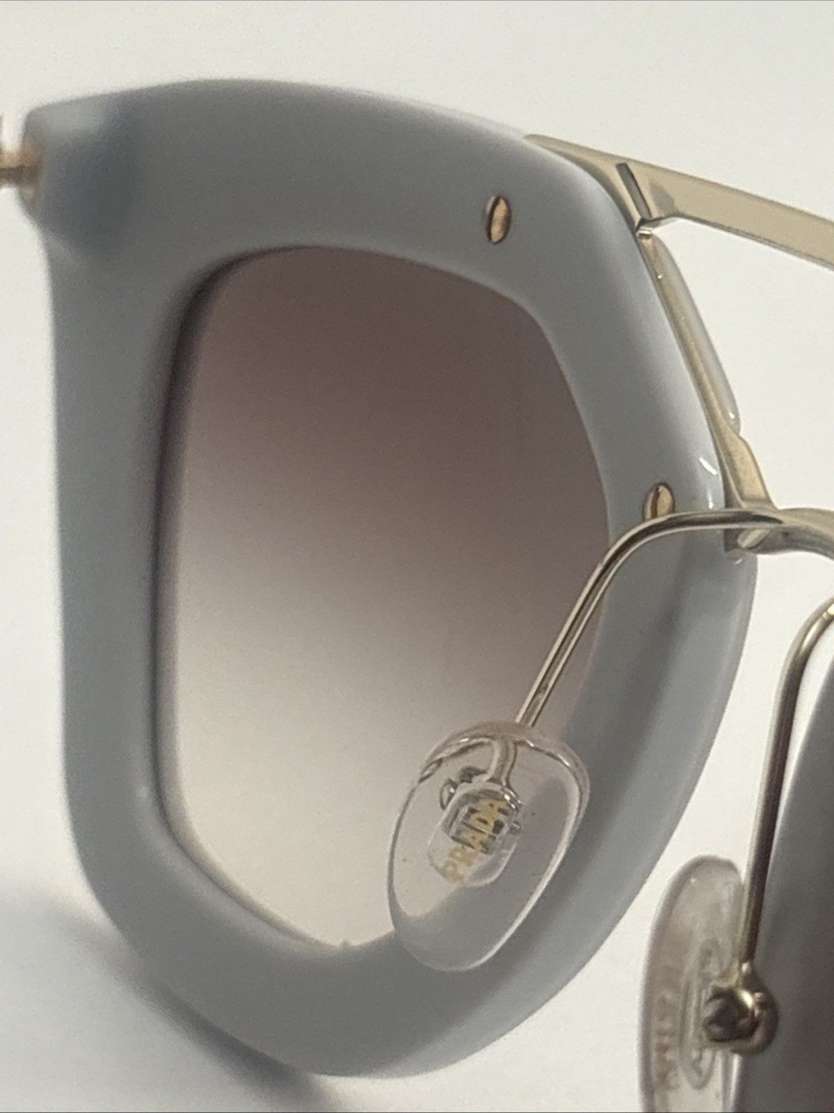PRADA Acetate Cinema Sunglasses SPR 09Q Grey