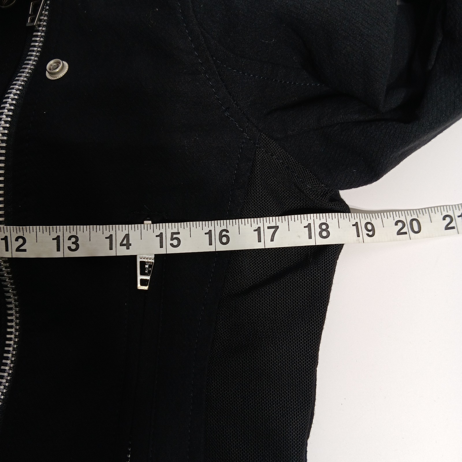 Blank NYC Crepe Moto Jacket Biker Zip Snap Adjust Belt Black Size S