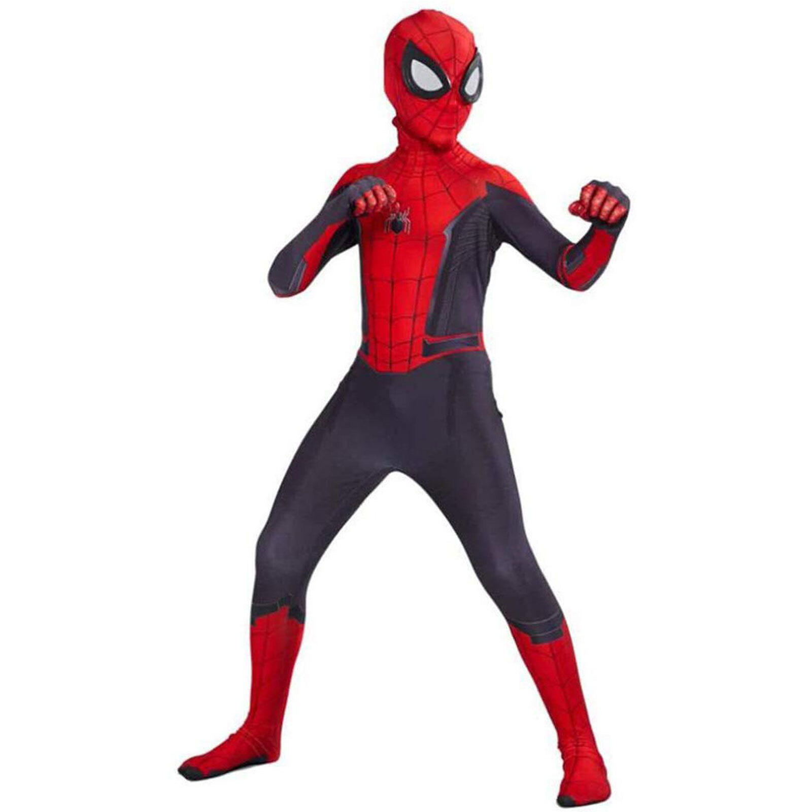 Kids SpiderMan Cosplay Costume Boys Tobey Maguire Outfit Jumpsuit Fancy Dress
