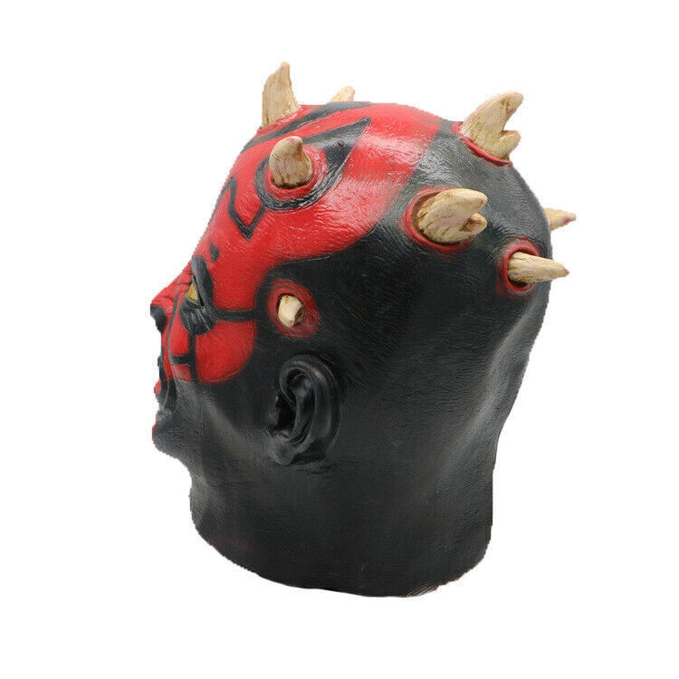 Star Wars Cosplay Darth Maul Sith Mask Full Head Halloween Masquerade Mask Props