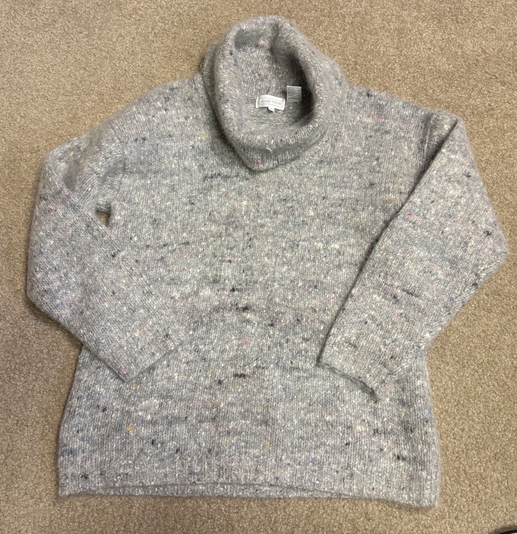 Vintage Jeanne Pierre Laine Angora Cowl Neck Long Sleeve Sweater Women’s Medium