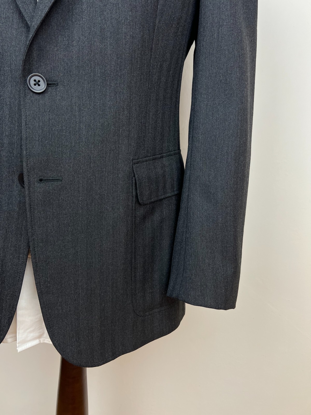 Rare DOUBLE RL (RRL) Ralph Lauren 100% Wool Herrinbone 2 Piece Suit 40US50IT
