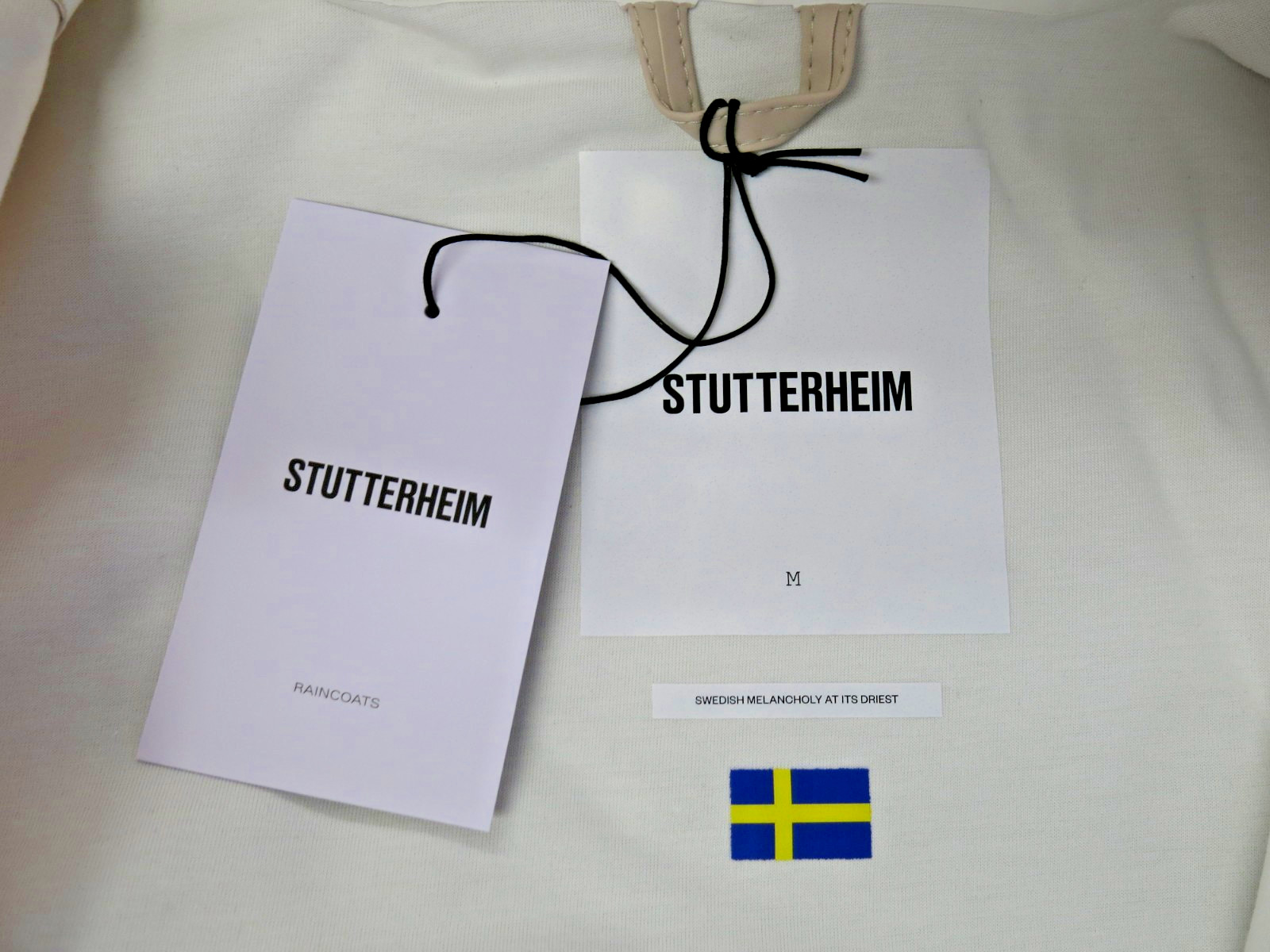 Stutterheim Stockholm Raincoat Jacket – Light Sand – Medium