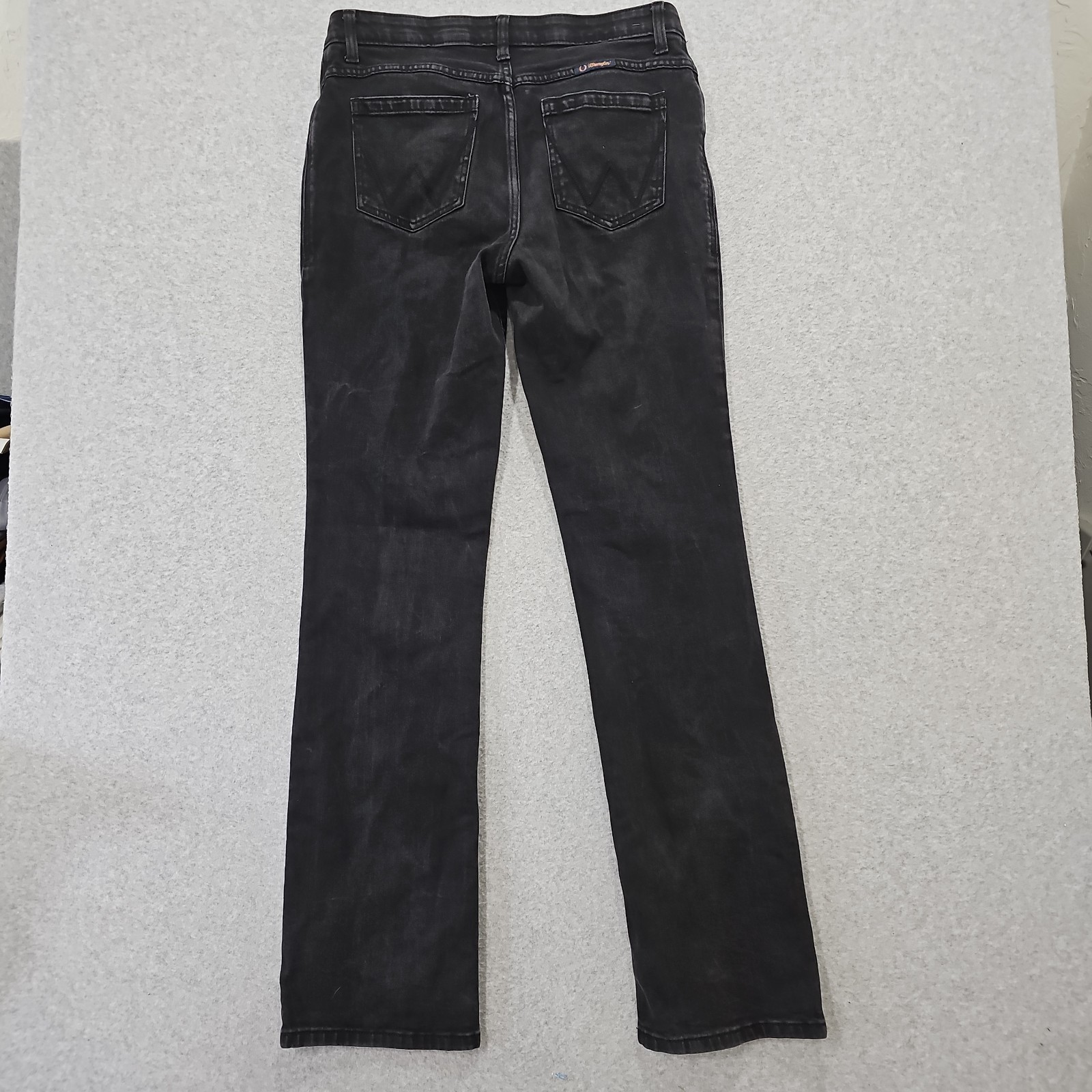 Wrangler Willow Ultimate Riding Jeans Women’s Sz 32×36 Black Wash Mid-Rise