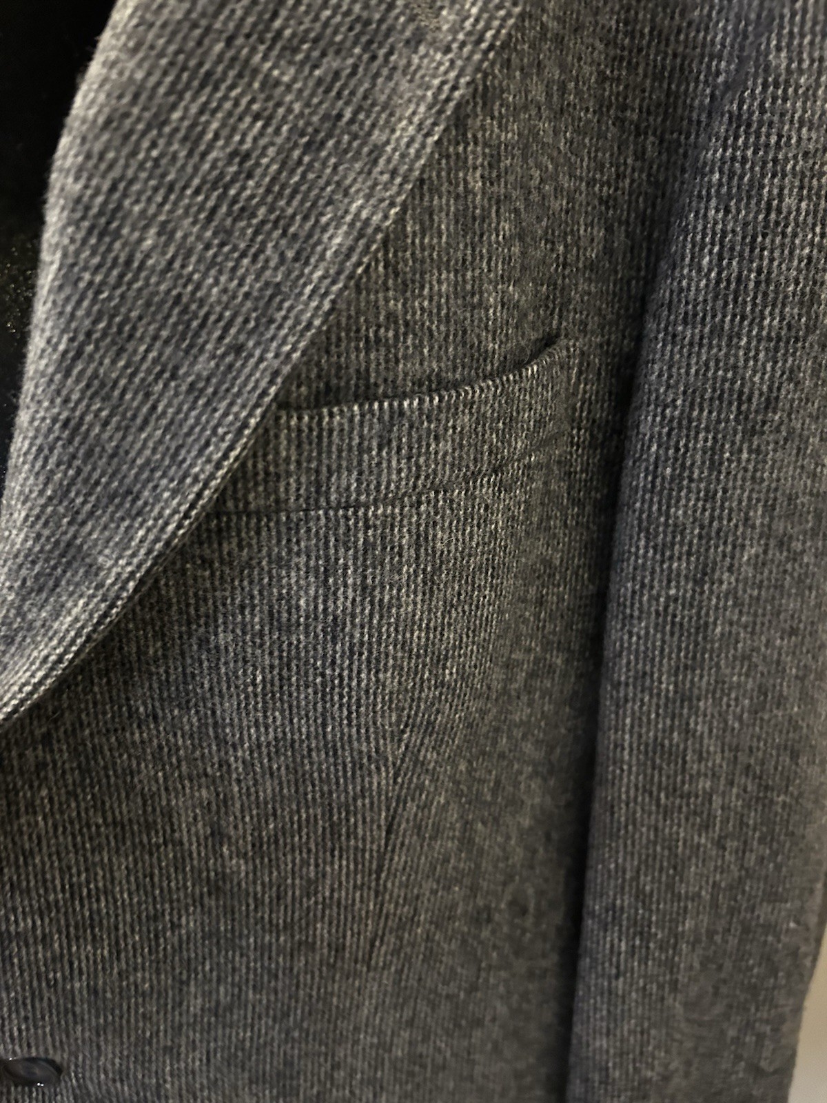 Regent House Collection 100 % Wool Tweed Herringbone Sport Coat Gray Men’s L