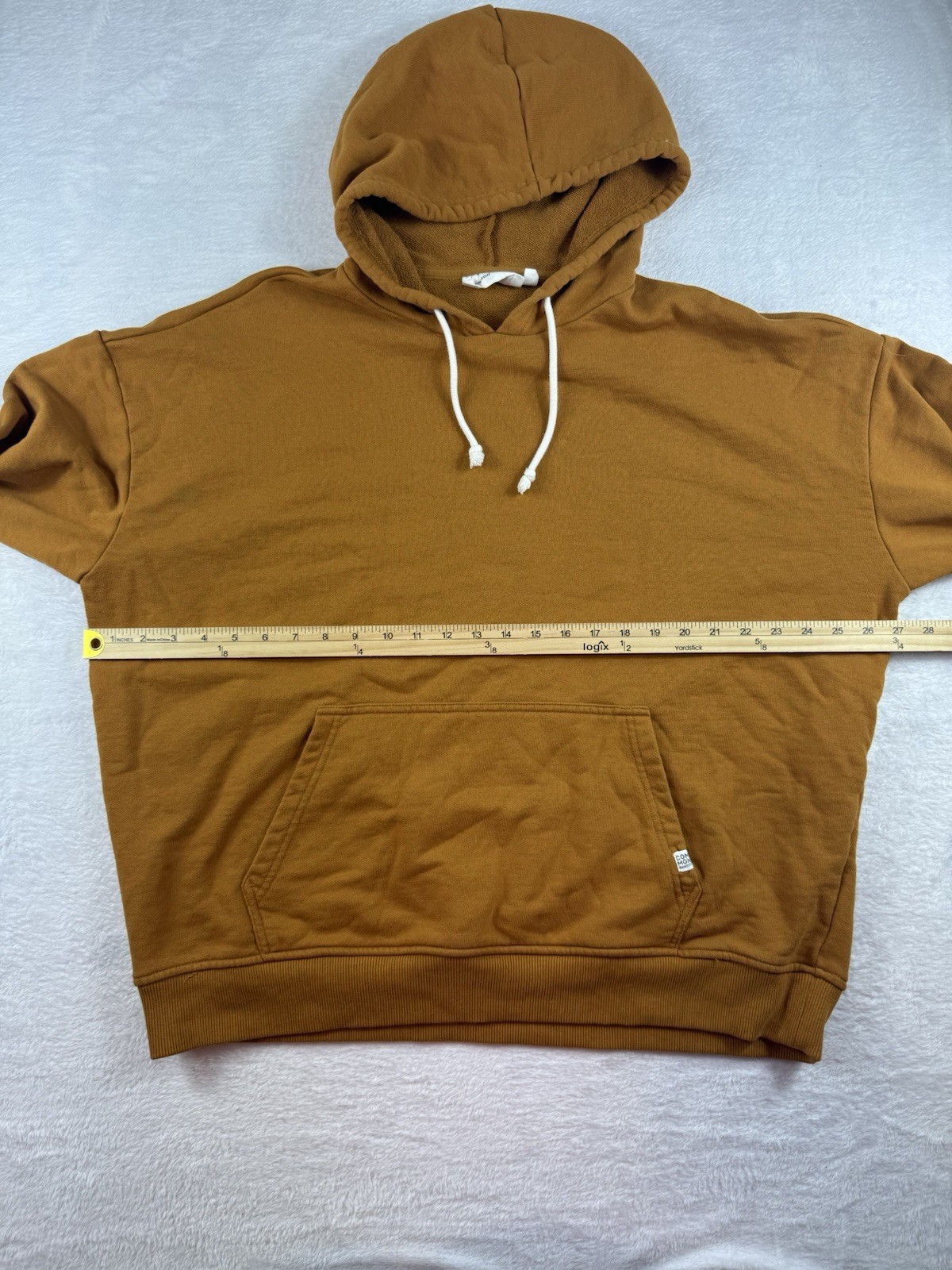 Common Identity Brown Cotton Blend Pullover Hoodie XL Relaxed Fit Women Hooded