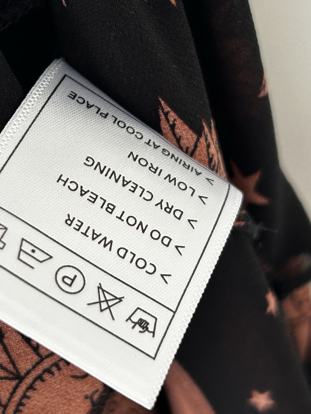 Hibluco Celestial Print Kimono Jacket Medium Black Brown Print Boho Festival