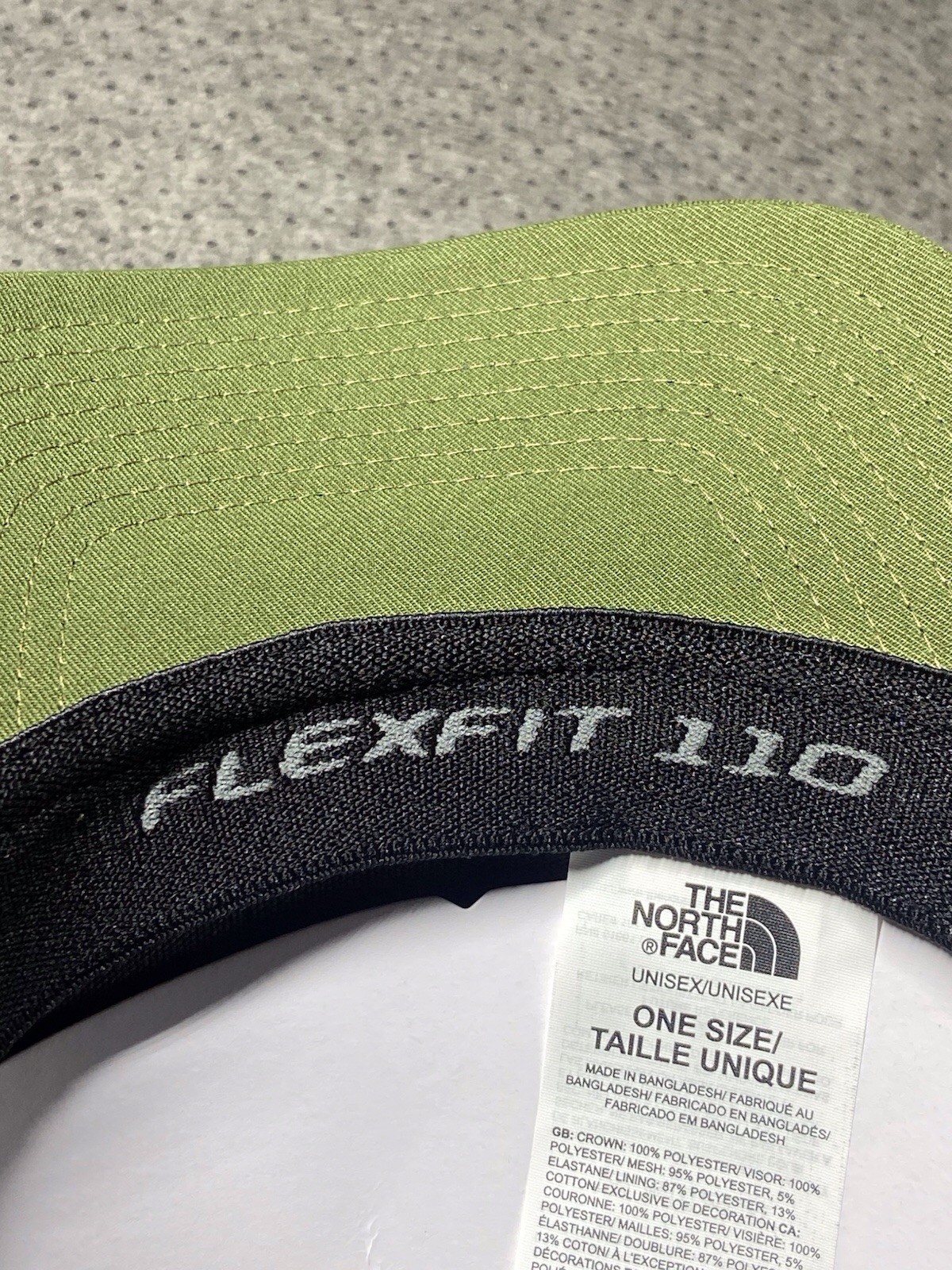 The North Face Trucker Hat Woodland Green Flexfit Tech One Size Snapbk Adj NWT