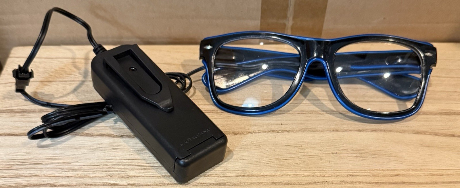 LED Glasses Light Up Glasses with 4 Modes Blue – A0221