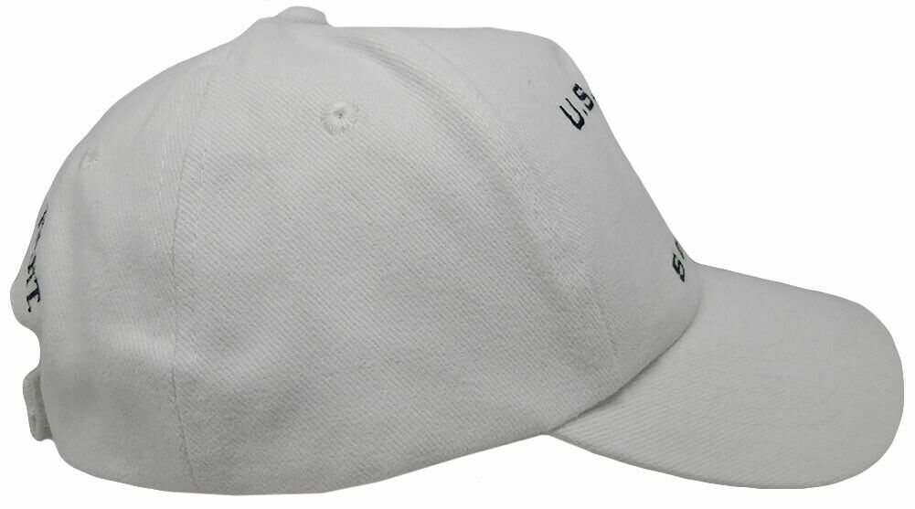 Embroidered Military White Navy Seabees Embroidered Baseball Hat Cap (RUF)