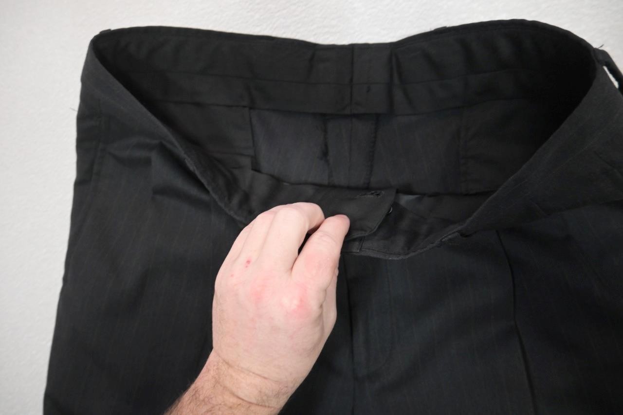 Jos A Bank 100% Wool Striped 2 Piece Suit Pants Jacket Mens Sz 34 x 31 40 R