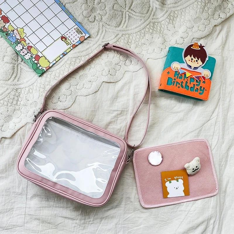 Women’s Ita Crossbody Bag Clear Transparent Shoulder Messenger Purse Cute Kawaii