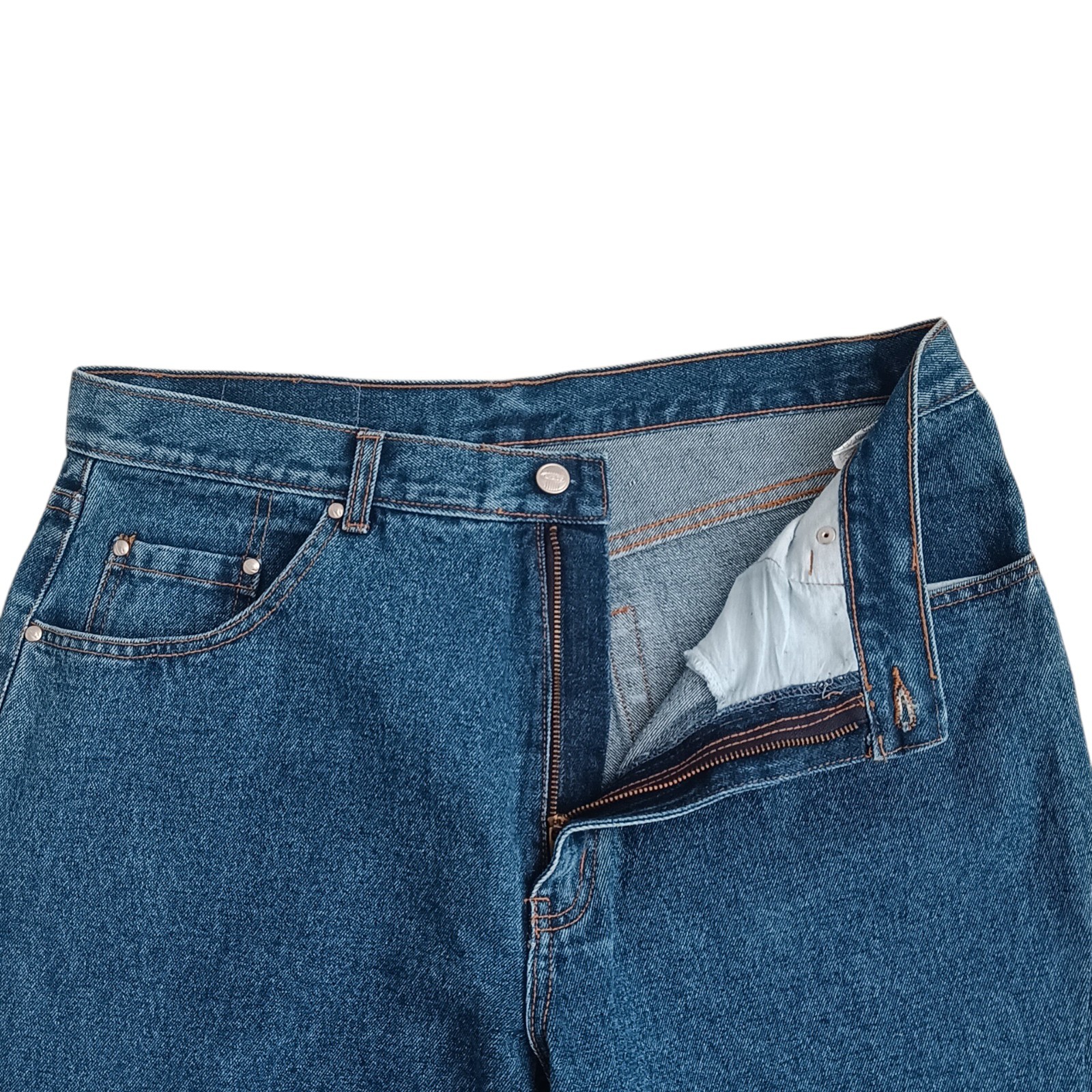 Vintage Brutus Gold Jeans Blue Denim 36×32 Regular Fit Stonewash Deadstock