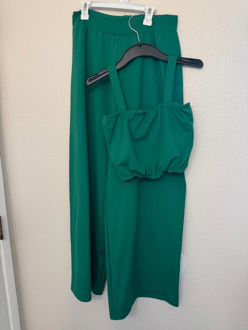 Kelle 2 piece leotard Dance Costume bandeau top pants green DOLLHOUSE 3631 LA