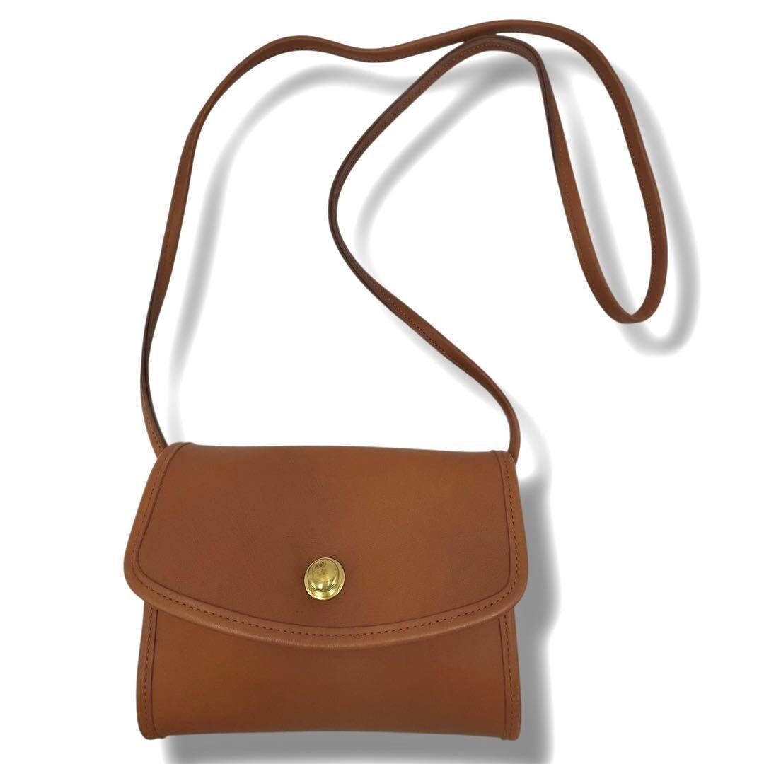 COACH Christy 9892 Brown Leather 2Way Crossbody Shoulder Bag Germany Turn Lock