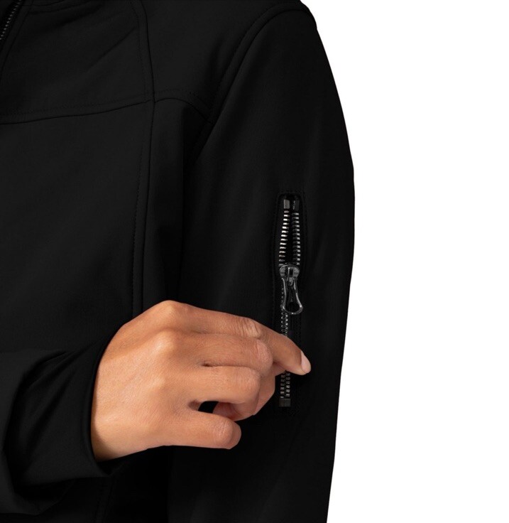 FREE COUNTRY Ladies SUPER SOFTSHELL JACKET Size Large Black NEW