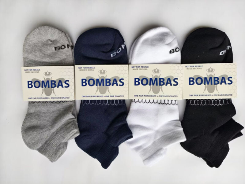4 Pairs Men’s Bombas Solid Ankle 4 Colors Socks Size Medium Large