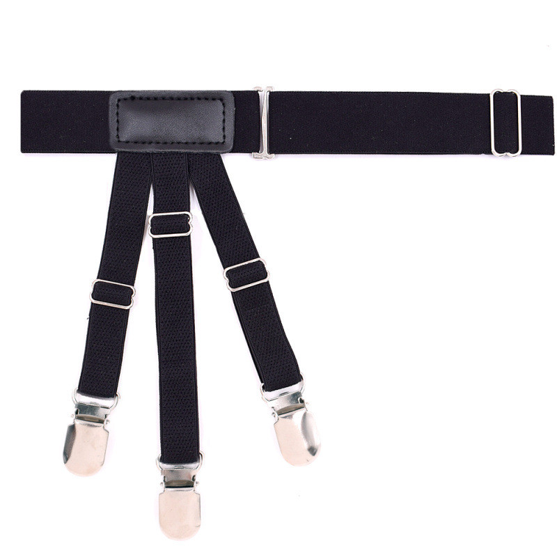 1 Pair Male Shirt Garters Stays Business Suspenders Braces Men’s Garter Belt