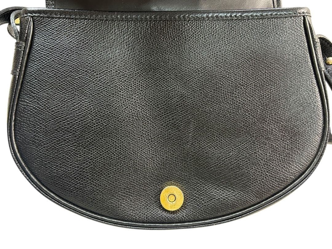 Longchamp shoulder bag, leather, black.
