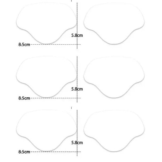 6pcs Shoe Heel Repair Patches Self Adhesive Anti Wear Protector – NEW
