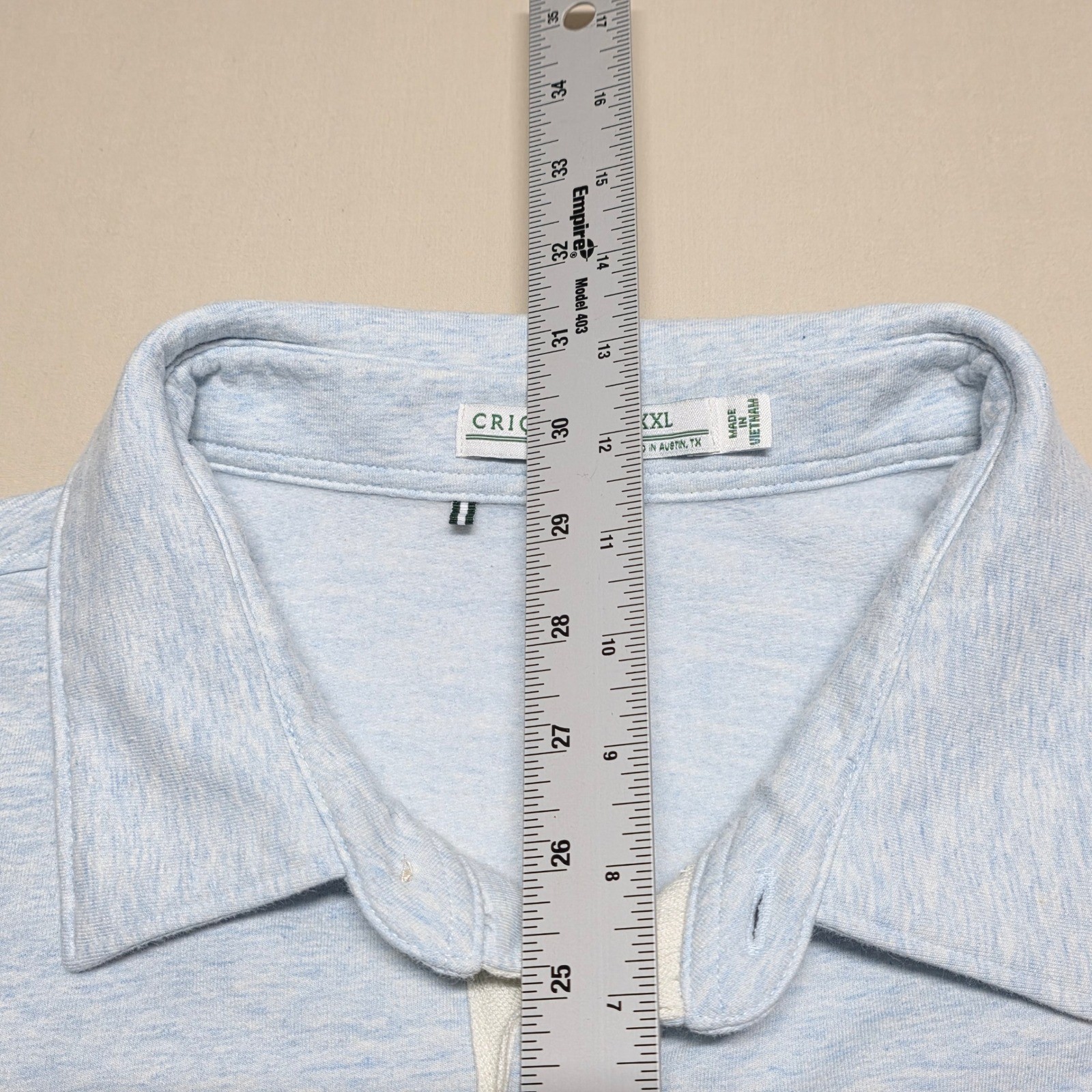 Criquet Men XXL Light Mint Pullover Collared Kangaroo Pocket Casual Sweatshirt