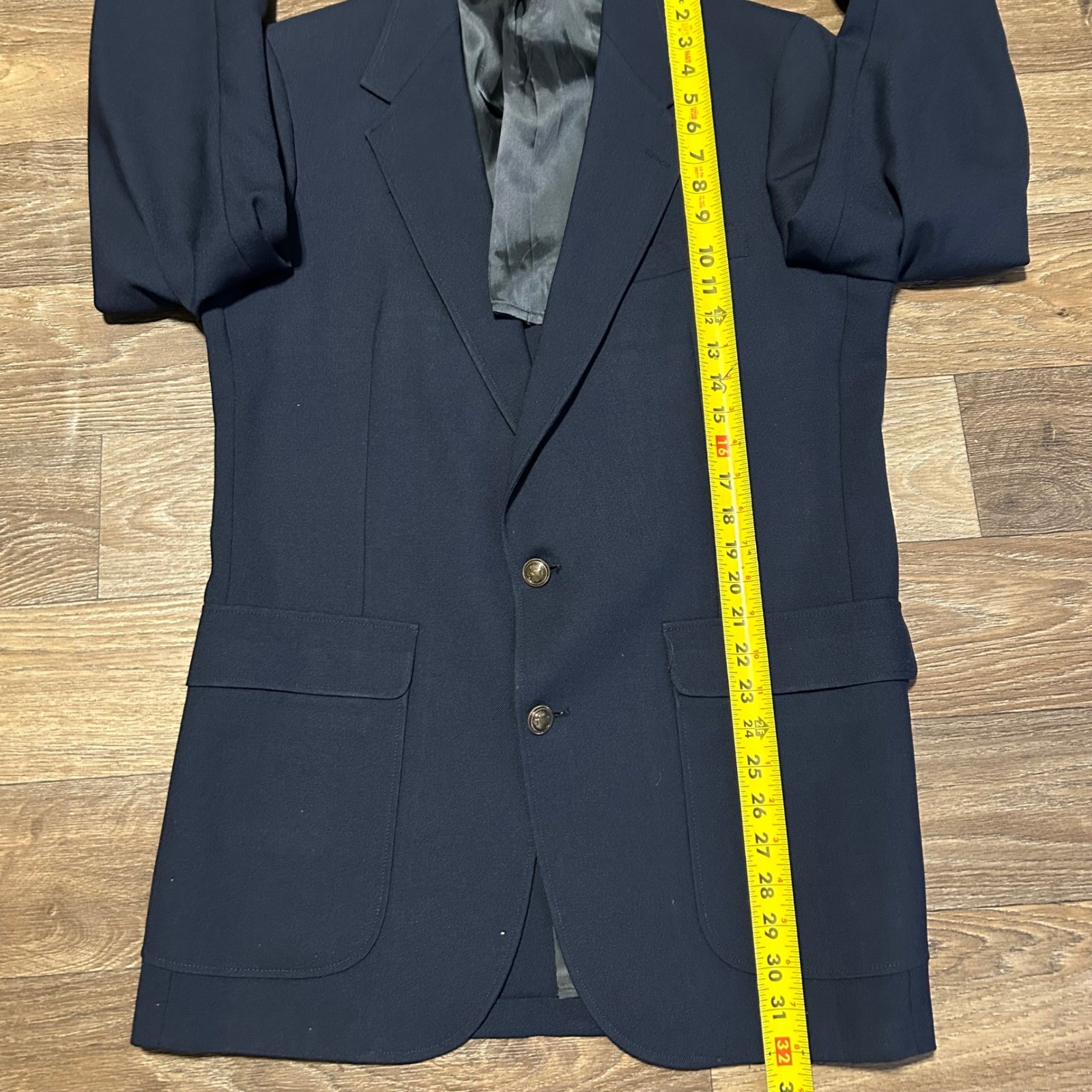 Botany 500 Parisian Men’s Navy Blue Blazer Sport Coat Tailored USA Size 42R
