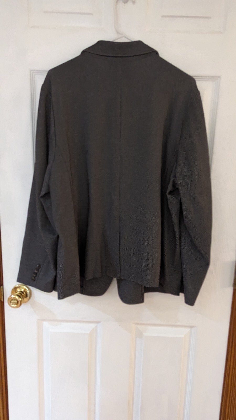 Lands’ End Blazer Gray Rayon Nylon Span 2 Button Patch Pockets Euc Sz 18W Nice!!
