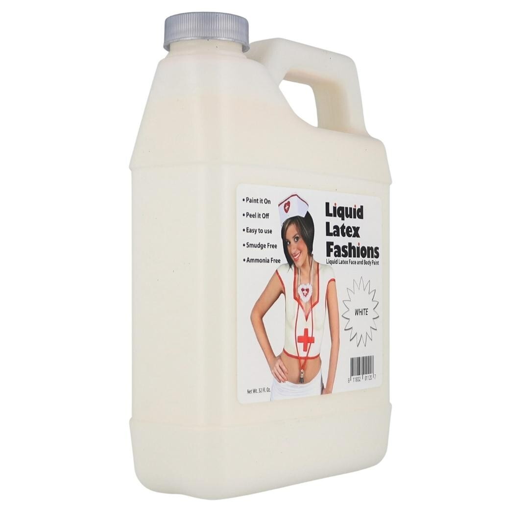 White 32 Fl Oz – Liquid Latex Face and Body Paint for Special Effects!
