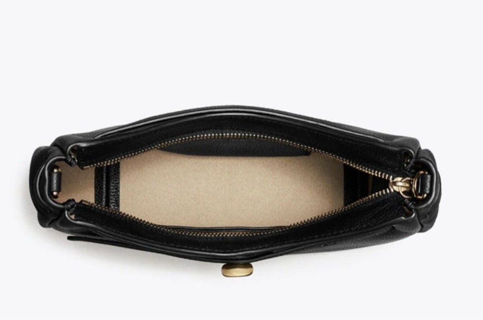 Tory Burch Romy Zip Top Crossbody. Black . Style# 179955