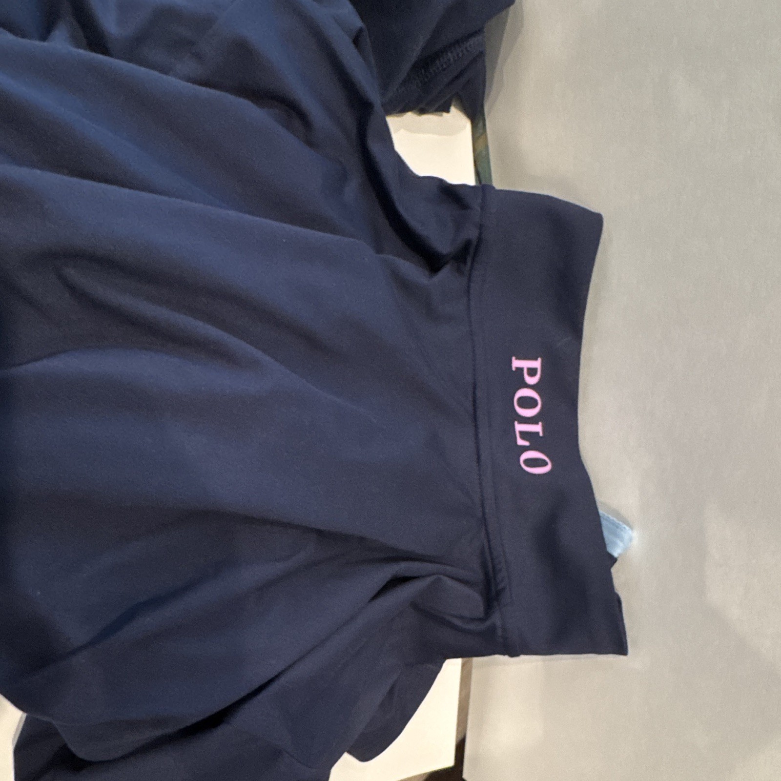 Polo Golf Ralph Lauren Men’s Solid Blue 1/4 Zip Mock Neck Pullover Sweater
