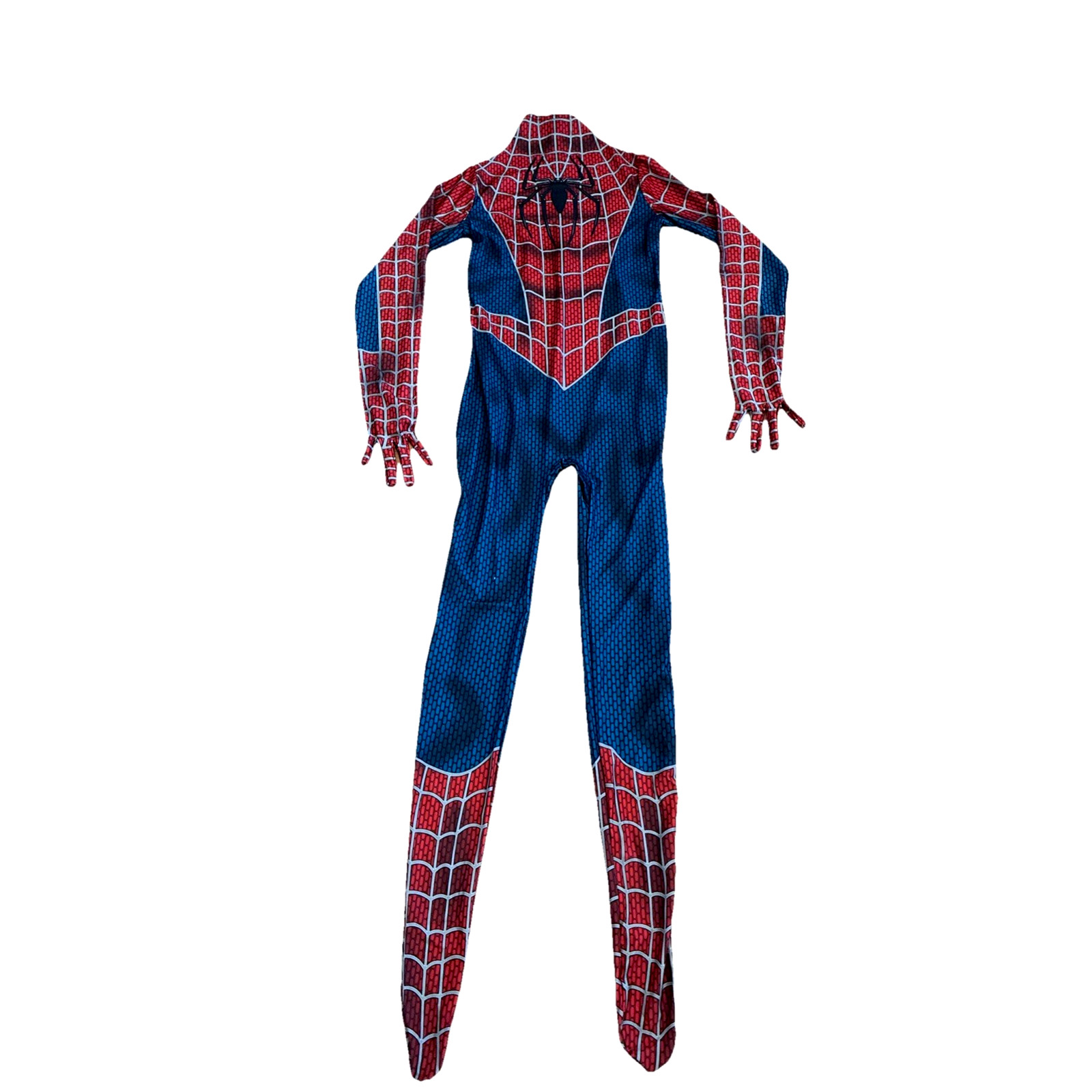 Spider-Man Size L Stretch Spandex Full Jumpsuit Adult/Kids Halloween Costume NEW