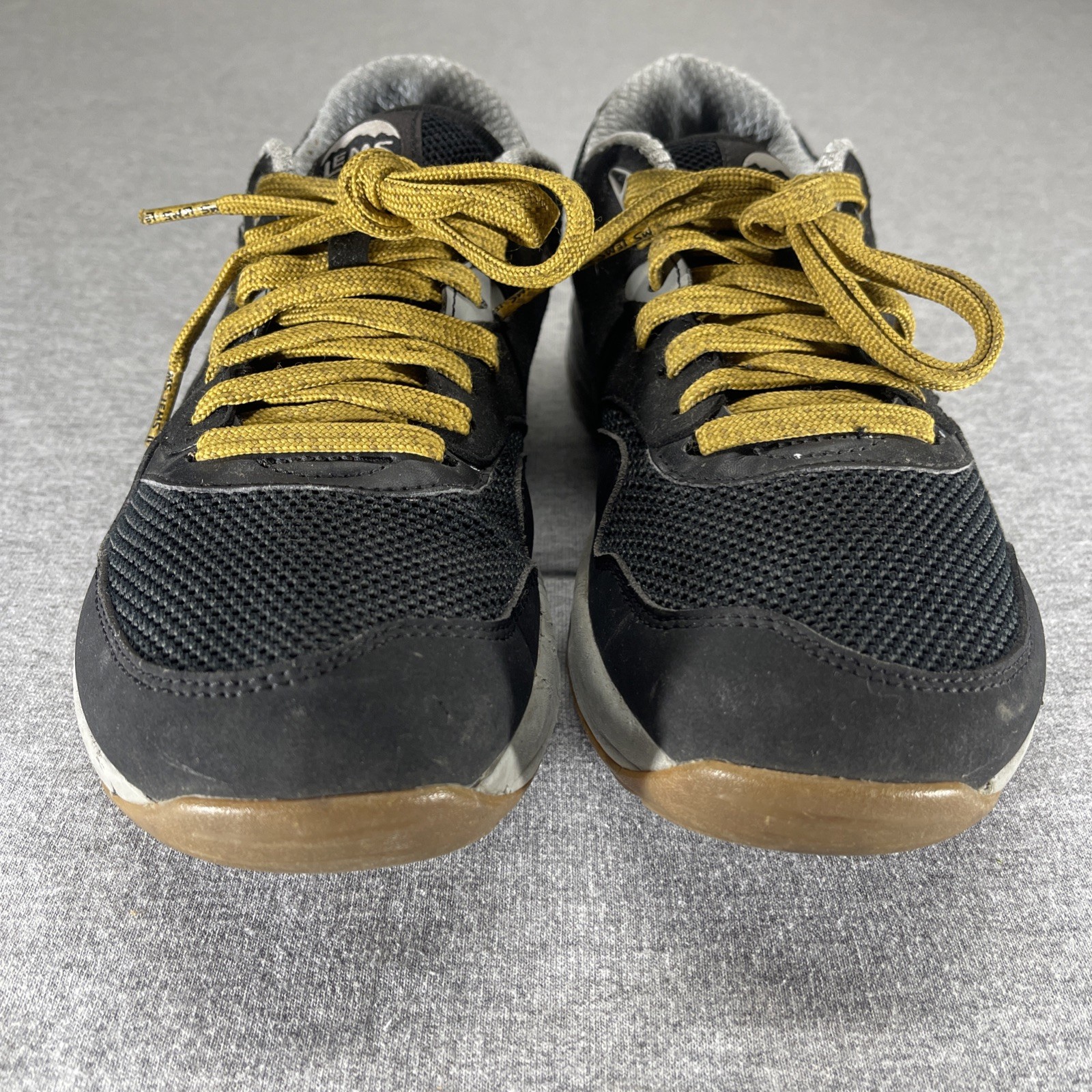 LEMS Trailhead Mens 8.5 Onyx Black Low Top Lightweight Hiking Sneakers Shoes