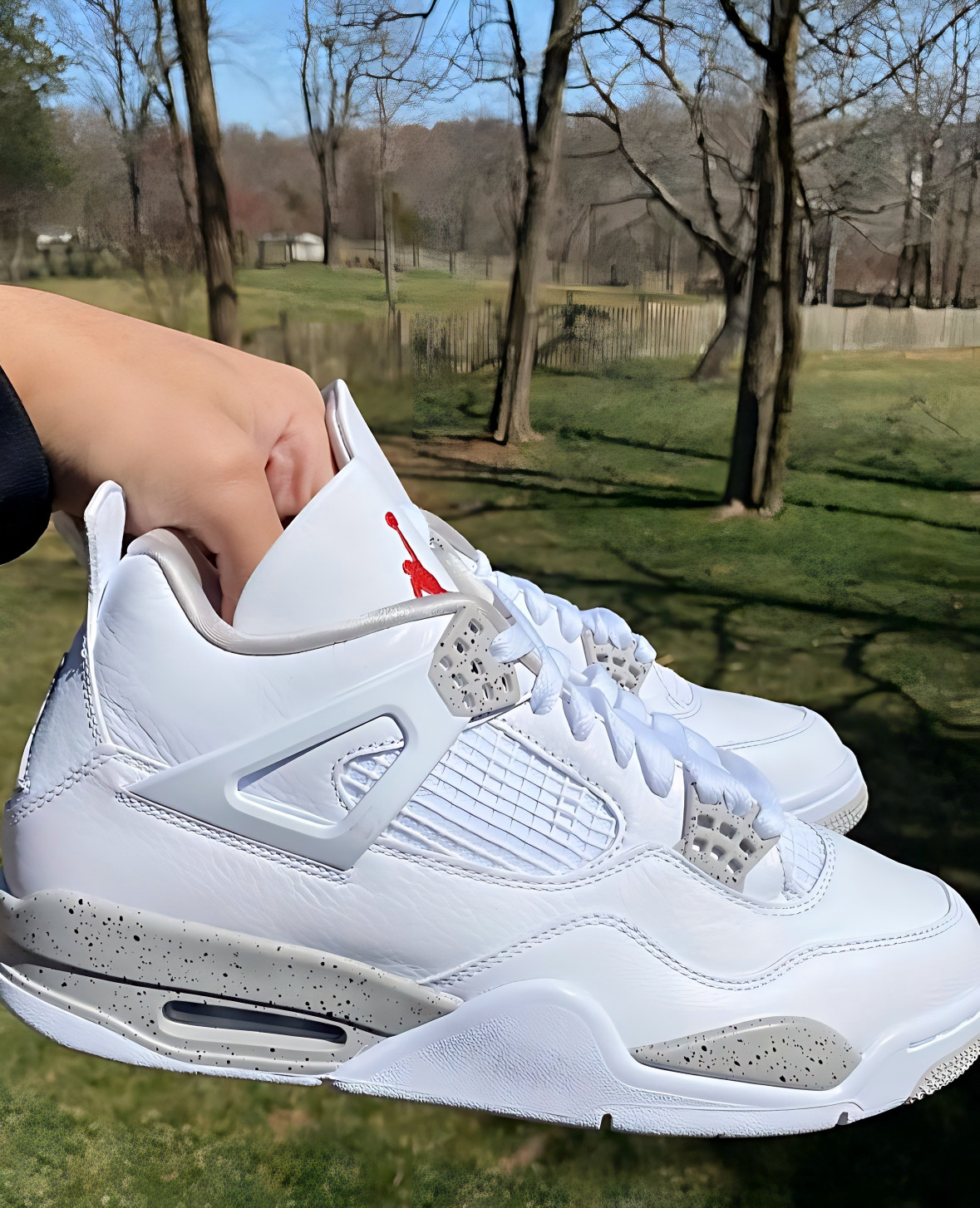 Jordan 4 Retro “White Oreo” Men’s Basketball Shoes Mid Top Us Size7-12