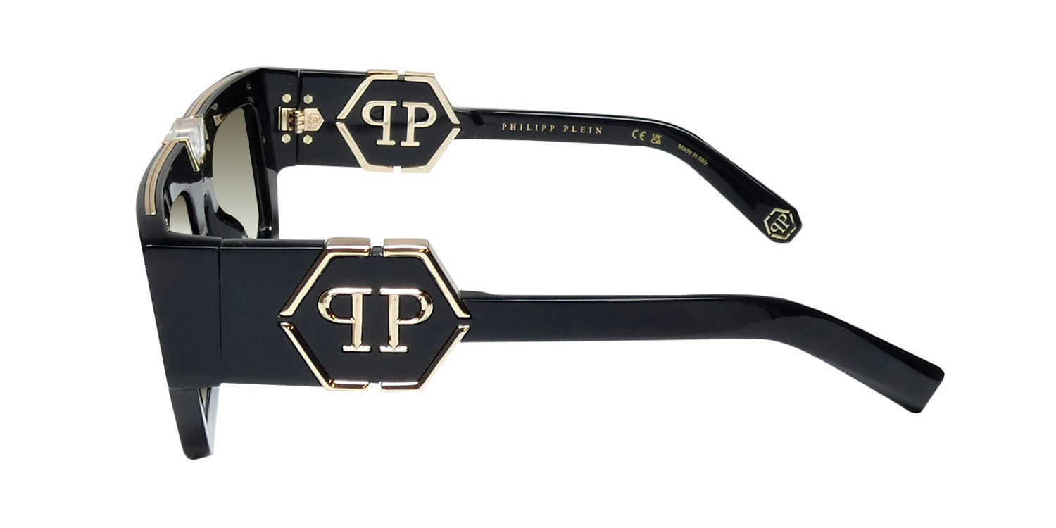 NEW PHILIPP PLEIN SPP092 PLEIN GLOOM SUNGLASSES 50-25-145 PLASTIC 0700 ITALY