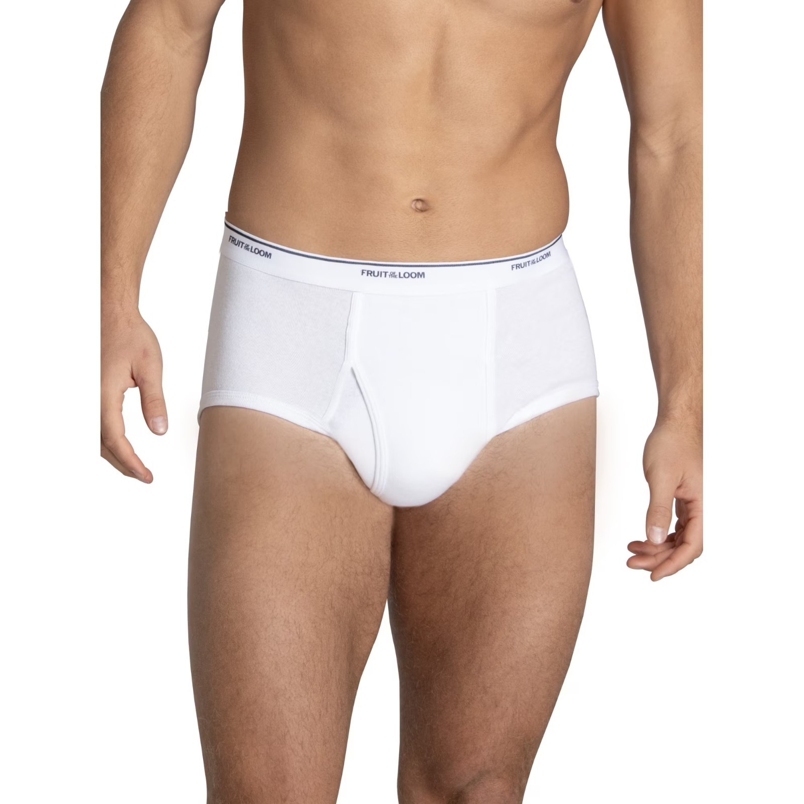 Fruit of the Loom Men’s Cotton White Briefs, 10-Pack, Size S