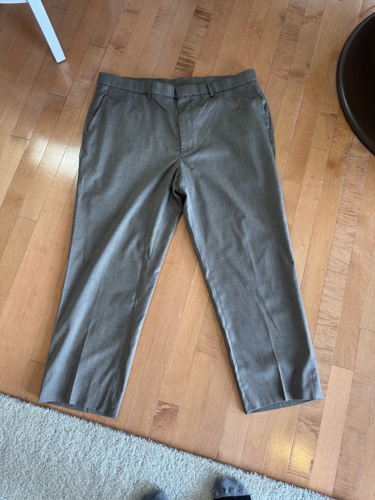Kenneth Cole Awareness Pants Mens 40×30 Taupe Modern Fit 2-Way Stretch NWT