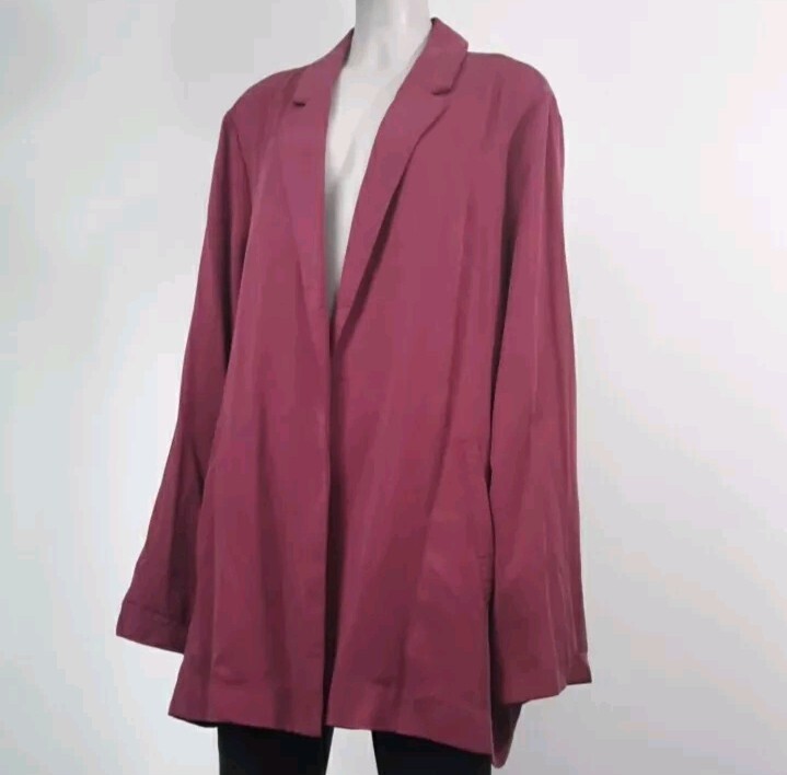 Evy’s Tree Size 2X The Marie 100% Tencel Open Front Sweater