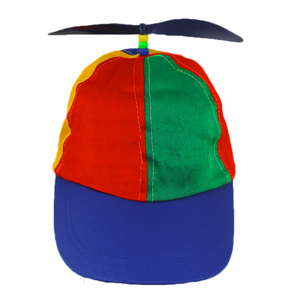 Toddler Children’s Propeller Beanie Multi Colored Clown Cap Baseball Hat