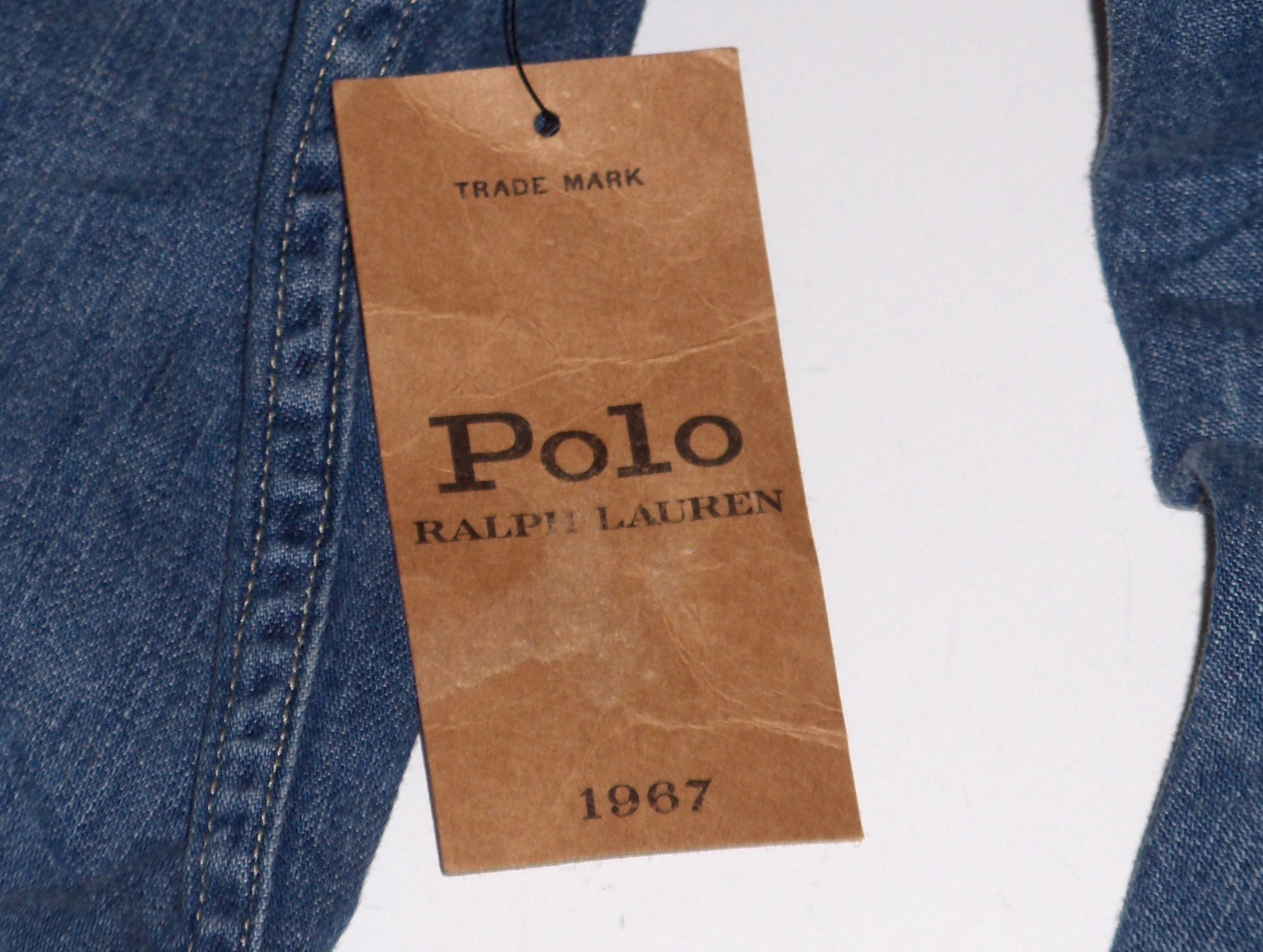 POLO RALPH LAUREN Men’s Long Sleeve Classic Fit Denim Western Snap Shirt, BLUE