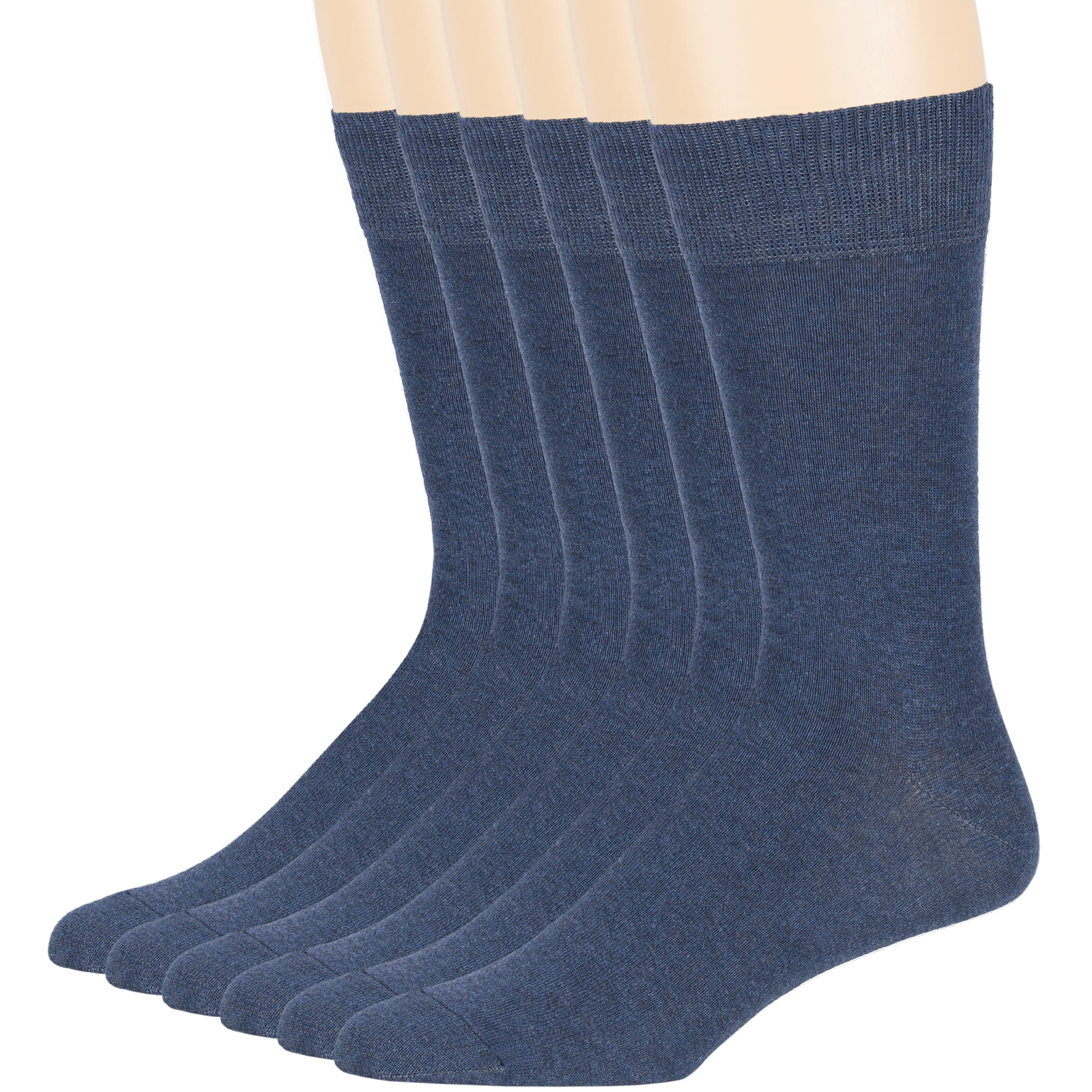 Men’s Cotton 4-6 Pack Dress Socks L/XL Black Brown Khaki Navy Grey Beige Burgund