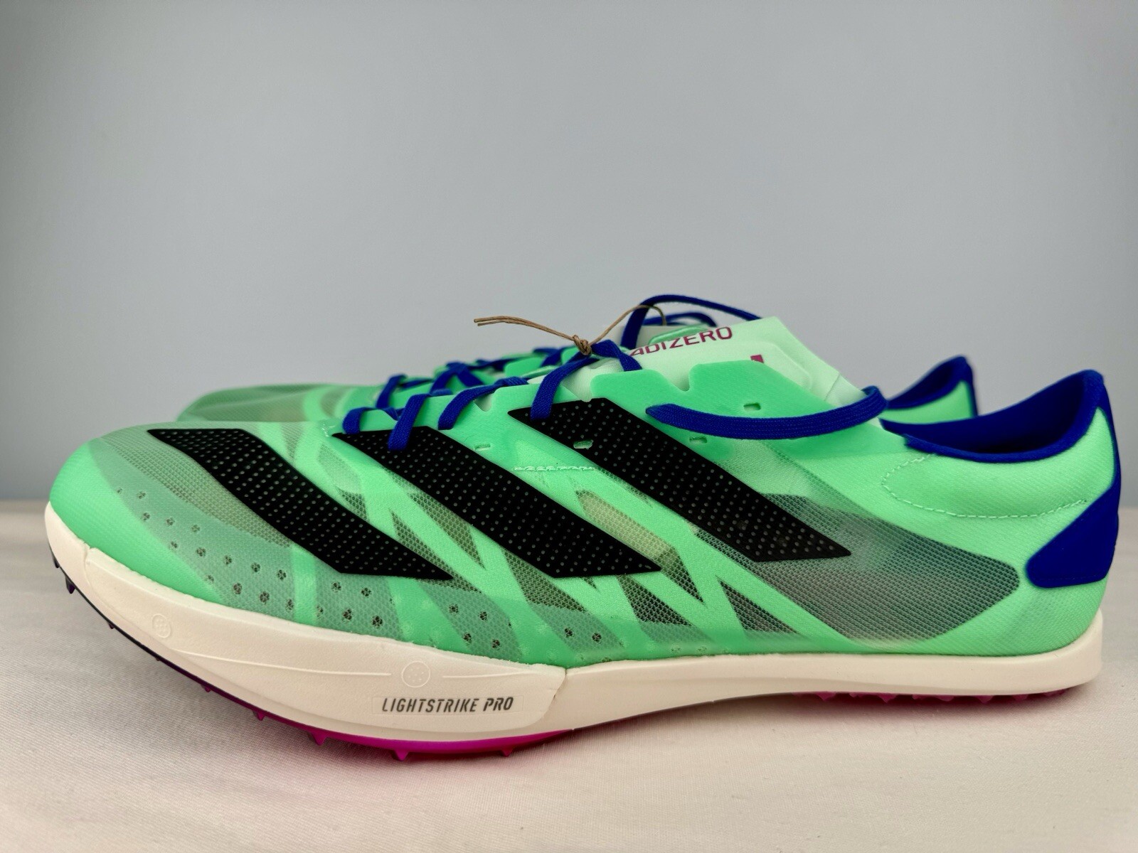 Adidas Adizero Ambition Unisex Spikes 800-1500m Green Men’s Size 13 With Spikes