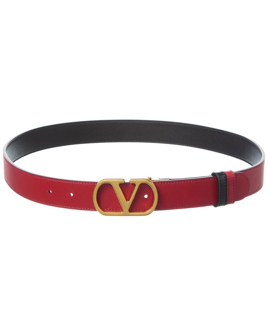 Valentino Vlogo Signature Reversible Leather Belt Women’s