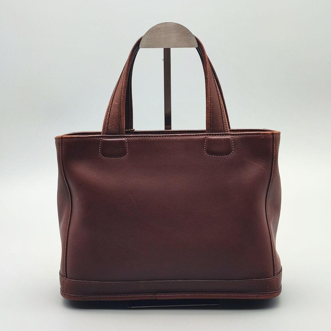 Old Coach Tote Bag with Charm 9303 Bleecker Brown