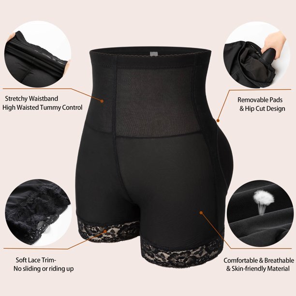 Fajas Colombianas Fake Buttocks Butt Lifter Short Body Shaper Booty Enhancer BBL