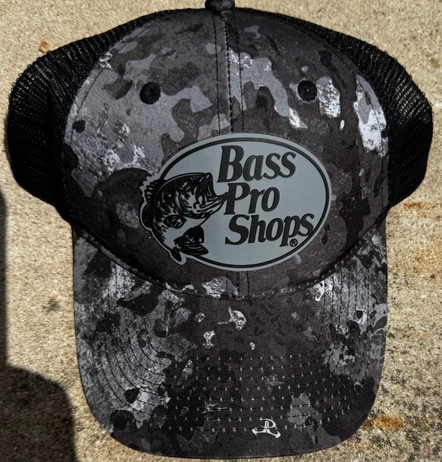 Bass Pro Shops TrueTimber Performance Cap W/gray camouflage and black mesh back