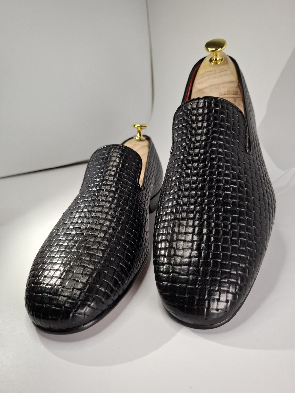Pollini Black Leather Loafers -39/40/41/42/43/44/45/46 New – Made in Italy