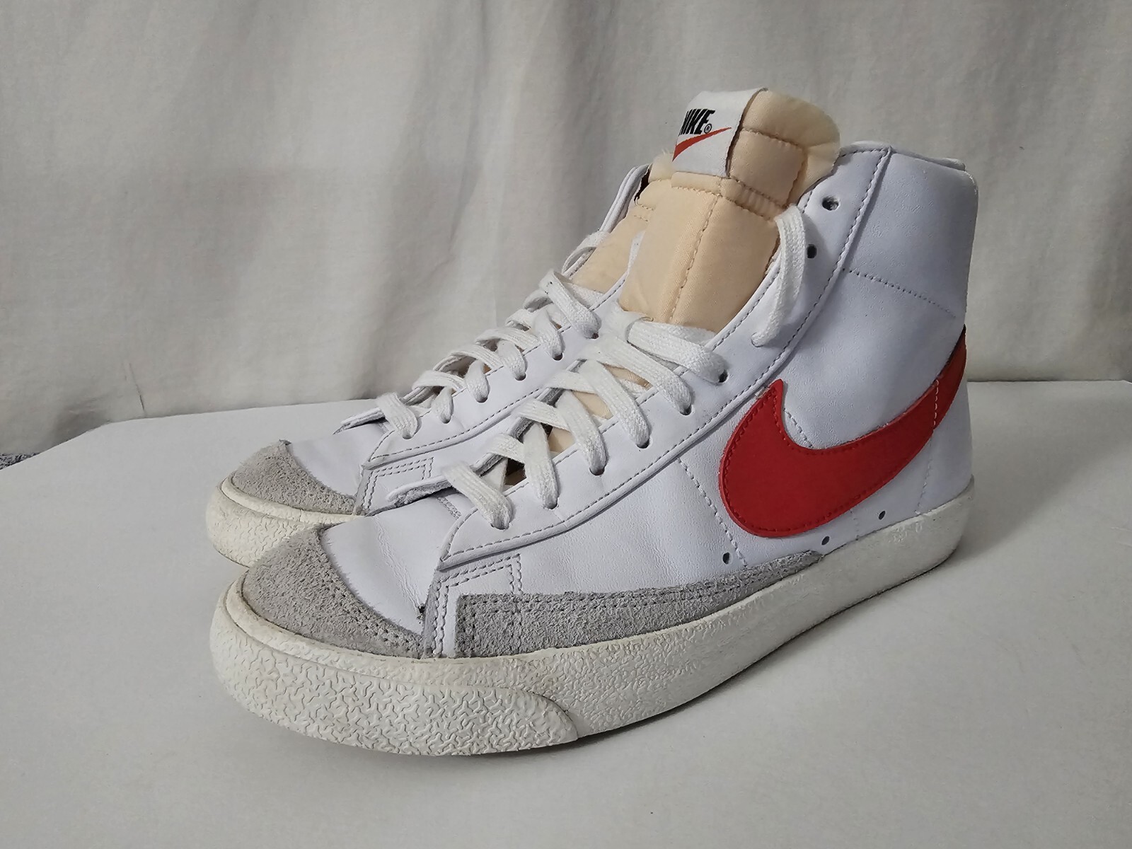 NEW Nike Blazer Mid 77 Vintage White Red Blue Shoes (BQ6806-117) Men’s Size 9