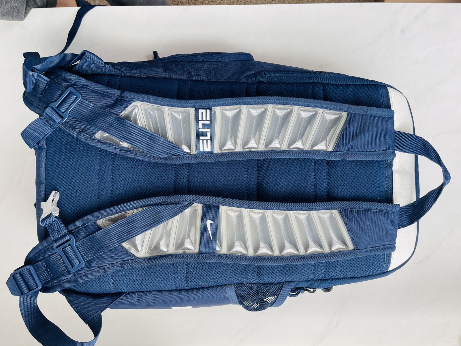 Nike Elite Pro 32L Basketball Backpack – Navy Blue/White